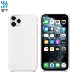 Riff Plāns & Mīksts silikona aizmugures maks ar mīkstu iek&scaron;pusi priek&scaron; Apple iPhone 11 Pro White