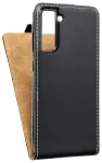 Slim Flexi Fresh Vertikaalselt avatav telefoni &uuml;mbris mudelile Samsung Galaxy S21 FE 5G (G990) must