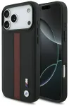 Case BMW M Perforated Stripe Logo MagSafe for iPhone 17 Pro Max red