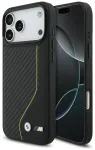 BMW M Carbon Line & Logo phone case with MagSafe support for iPhone 17 Pro Max yellow
