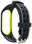 Beline nutikella rihm Xiaomi Mi Band 3/4 jaoks | silikoonist | must/laimiroheline
