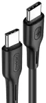USAMS SJ459 andmeside- ja laadimiskaabel | USB-C kuni USB-C | 100W | 1.2m | must
