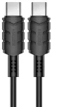 iKaku KSC-716 Type-C kuni Type-C PD60W kiirlaadimis- ja andmeedastuskaabel 2m Black