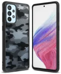 Matt TPU-&uuml;mbris Ringke Fusion Matte raamiga Samsung Galaxy A73 jaoks, must