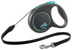 Rullrihm koertele &ndash; Trixie Flexi BLACK DESIGN, cord leash, M: 5 m, blue