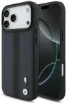 Case BMW M Perforated Stripe Logo MagSafe for iPhone 17 Pro Max navy blue
