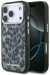 Etui Karl Lagerfeld IML Leopard Pattern  MagSafe do iPhone 17 Pro czarny