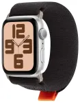 Obal:Me Textile nutikella rihm Apple Watch (42/44/45/46/49 mm) jaoks | nailonist | must/oranž