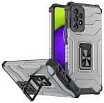 Crystal Ring Case Kickstand Tough Rugged Cover for Samsung Galaxy A72 4G black