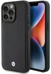 BMW BMHCP15L22RFGK iPhone 15 Pro 6.1" czarny|black Leather Diamond Pattern