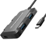 Qoltec Jaotur-adapter USB-C 3.1 5in1 | 4x USB 3.0 | micro USB