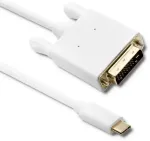 Qoltec DisplayPort Alternate mode kaabel | USB 3.1 t&uuml;&uuml;p C isane | DVI isane | 4K | 2m