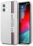 U.S. Polo Assn. USHCP12SPCUSSWH iPhone 12 mini 5,4" valge | white Tricolor Collection