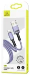 USAMS U52 SJ434 andmeside- ja laadimiskaabel | USB-A kuni Lightning | 10W | 1m | lilla