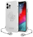 Guess GUHCP12LKS4GSI iPhone 12 Pro Max 6,7" l&auml;bipaistev hardcase 4G Silver Charms Collection