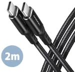 Axagon BUCM-CM20AB andmeedastus- ja laadimiskaabel | USB-C kuni USB-C | 2m