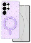 Bubble Dots Mag telefoni &uuml;mbris MagSafe toega Samsung Galaxy S25 Ultra (S938) lilla