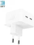 Riff A2569 35W kahe pordiga USB-C+C (Type-C) kiirlaadija k&otilde;igile Apple'i seadmetele (analoog A2569) Valge