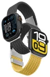 AmazingThing Blend nutikella rihm Apple Watch (45/46/49 mm) jaoks | silikoonist | kollane-must/must