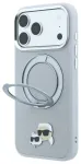 Karl Lagerfeld Grained K&CH Heads telefoni &uuml;mbris alusega ja MagSafe toega iPhone 18 Pro Max hall