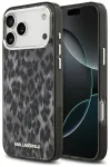 Etui Karl Lagerfeld IML Leopard Pattern  MagSafe do iPhone 17 Pro Max czarny