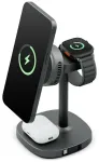 ENERGEA MagArctic Stand 3-in-1 juhtmevaba laadija | Qi 2 | &Uuml;hildub MagSafe'iga | hall