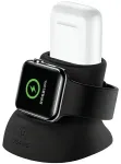 USAMS 2-in-1 laadija Apple Watch ja AirPods jaoks | must
