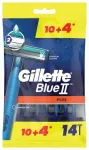 Gillette Blue Ii Plus Disposable Razors for Men 14 Pieces