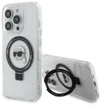 Karl Lagerfeld KLHMP15LHMRSKHH iPhone 15 Pro 6.1" white|white hardcase Ring Stand Karl Head MagSafe