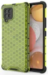 Honeycomb Case armor cover with TPU Bumper for Samsung Galaxy A42 5G green