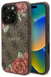 Guess GUHMP16LP4ROPEMCW iPhone 16 Pro 6.3" brązowy|brown hardcase 4G Flowers Print MagSafe