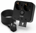 Huslog Power strip with phone holder HUS1055