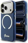 Guess IML Script Metal telefoni &uuml;mbris MagSafe toega iPhone 17 Pro jaoks sinine
