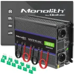 Qoltec Monolith voltage converter 6000 MS Wave | 12V to 230V | 3000/6000W | USB