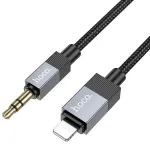 Kaabel AUX Jack 3,5 mm (isane) to Lightning (isane) Hoco 1 m UPA32A must