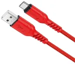 Hoco X59 andmeedastus- ja laadimiskaabel | USB-A kuni USB-C | QC | 15W | 1m | punane