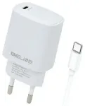 Seina-reisilaadija | 20W | USB-C | koos USB-C &ndash; USB-C kaabliga | valge