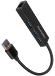 Axagon HMA-GL3A jaotur USB-A kuni 3x USB 3.0 | RJ45