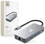 Tech-Protect HB05 9-in-1 USB-jaotur | USB-C kuni USB 3.0, HDMI, SD, microSD, USB-C, RJ45 | 100W | hall