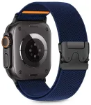 Tech-Protect Nylon Clasp nutikella rihm Apple Watch 6/7/8/9/10/SE/Ultra 1/2 (44/45/46/49 mm) jaoks | nailonist | tumesinine