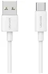USAMS YD Series SJ708 andmeside- ja laadimiskaabel | USB-A kuni USB-C | 18W | 1m | valge