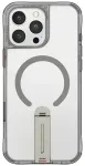 Case Skinarma Helix for iPhone 16 Pro Magnetic Charging 360 Rotating Stand titanium