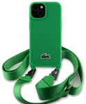 Lacoste Iconic Petit Pique Crossbody Woven Logo TPU tagakaas telefonile iPhone 15 roheline