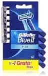 Gillette Blue II Plus &uuml;hekordsed raseerijad 6 tk