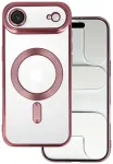 Metallic telefoni &uuml;mbris MagSafe toega iPhone 17 Air roosa