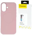 Wozinsky Silicone telefoni &uuml;mbris MagSafe toega Samsung Galaxy S24 FE (S721) roosa