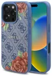 Guess GUHMP16SP4ROPEMCB iPhone 16 6.1" niebieski|blue hardcase 4G Flowers Print MagSafe