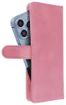 Universaalne raamatukujuline &uuml;mbris COMMON, suurus XL, mudelitele SAMSUNG A12 / A13 4G / A34 5G / A02s / XIAOMI Redmi 12 4G / 12C / NOTE 12 4G / 12 PRO 5G OPPO A53s / A72 / A92, roosa