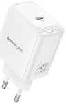 Borofone BN33 Fuente reisilaadija | 40W | PD, QC, GaN, PPS | USB-C | valge