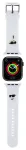 Karl Lagerfeld Karl and Choupette Head NFT nutikella rihm Apple Watch (38/40/41 mm) jaoks | silikoonist | valge